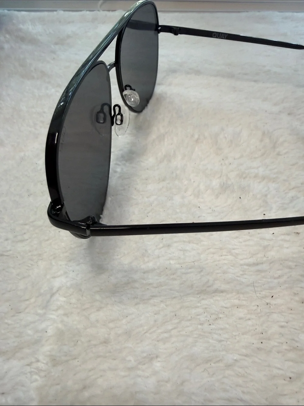 Quay High Key Black Aviator Sunglasses